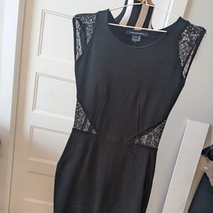 French connection lace cutout mini dress
